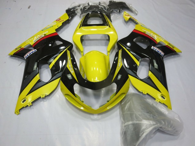 Yellow Black and Grey 01-03 GSXR 600-750 Motorcycle Fairing