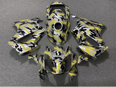 Yellow Camo 02-12 VFR800 Motorcycle Fairing