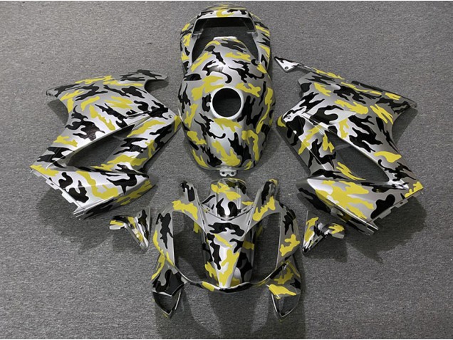Yellow Camo 02-12 VFR800 Motorcycle Fairing Yellow Camo 02-12 VFR800 Motorcycle Fairing