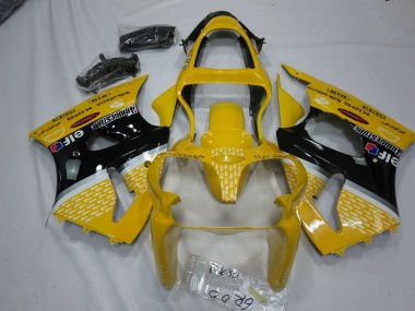 Yellow Elf 00-02 ZX6R Motorcycle Fairing