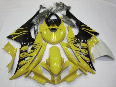 Yellow Flame Style 08-16 R6 Motorcycle Fairing