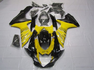 Yellow Matte Black 11-24 GSXR 600-750 Motorcycle Fairing