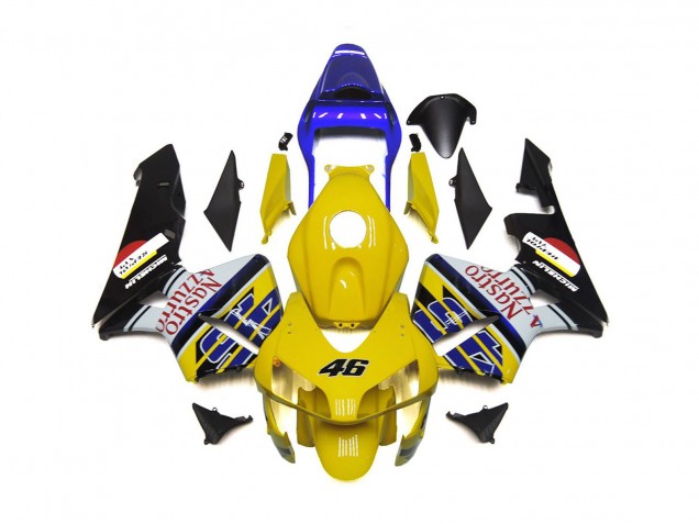 Yellow Nastro Azzurro 46 03-04 CBR600RR Motorcycle Fairing