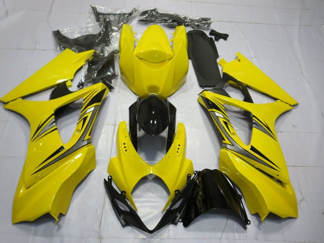 Yellow OEM Style 07-08 GSXR 1000 Motorcycle Fairing